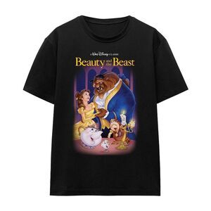 Beauty And The Beast Unisex Adult Cover T-Shirt / Black